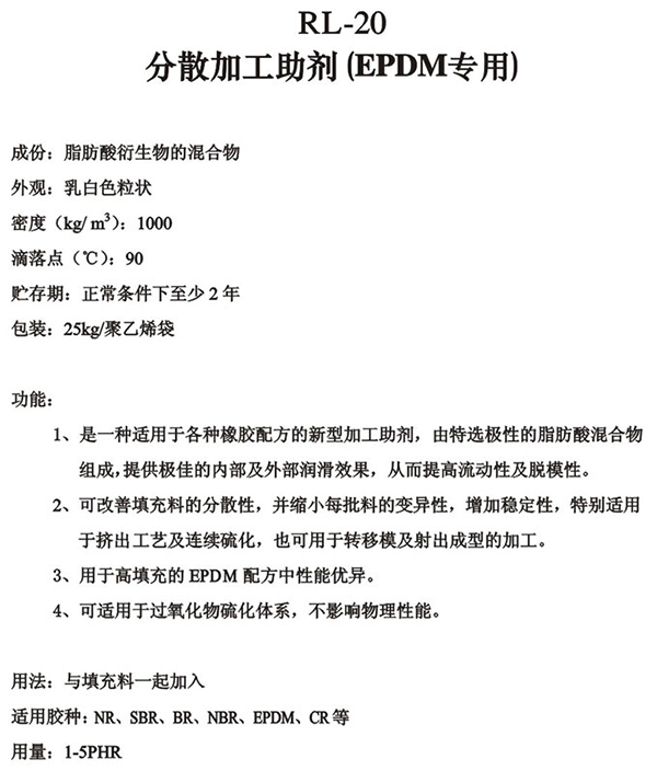 加工助剂系列RL-20分散加工助剂-锐巴化工